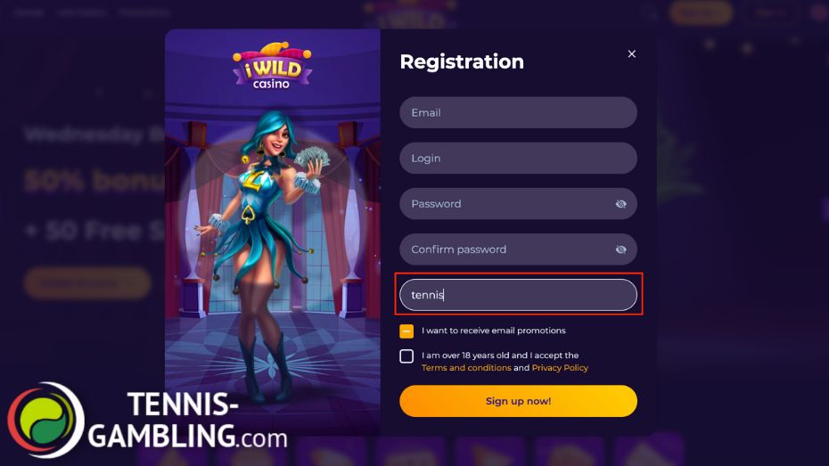 iWild casino промокод при регистрации