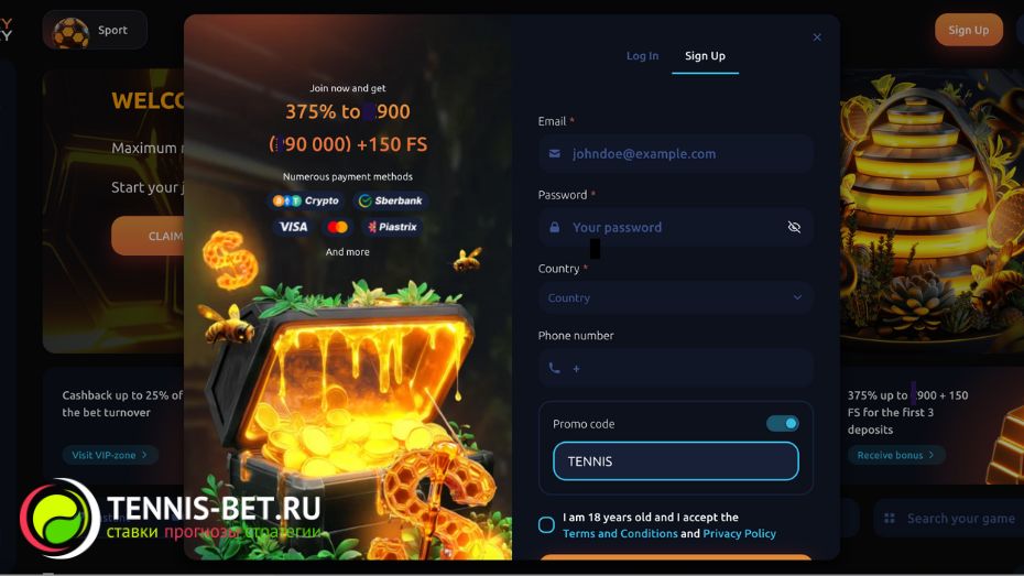 Honey money casino промокод при регистрации