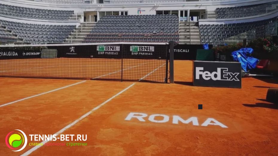 Коэффициенты на победу теннисистов в Риме от БК